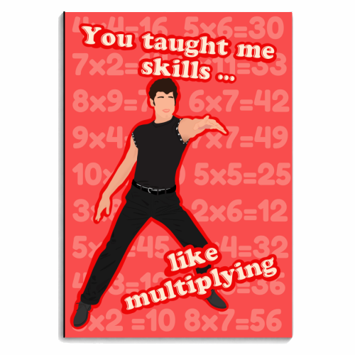 You Taught Me Skills Like Multiplying - personalised A4, A5, A6 notebook by Lisa Wardle