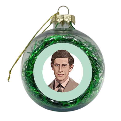 Young Charles - xmas bauble by DOLLY WOLFE