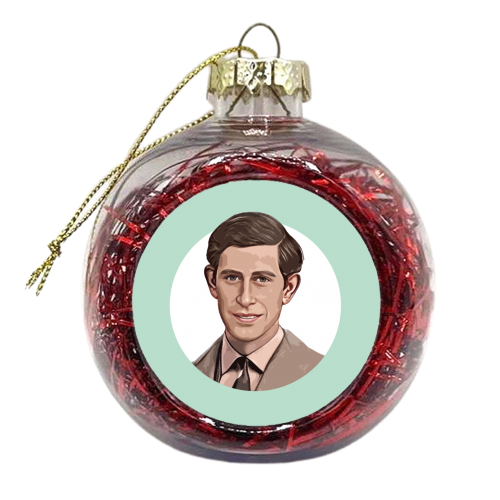Young Charles - xmas bauble by DOLLY WOLFE