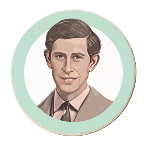 Young Charles - personalised beer coaster by DOLLY WOLFE