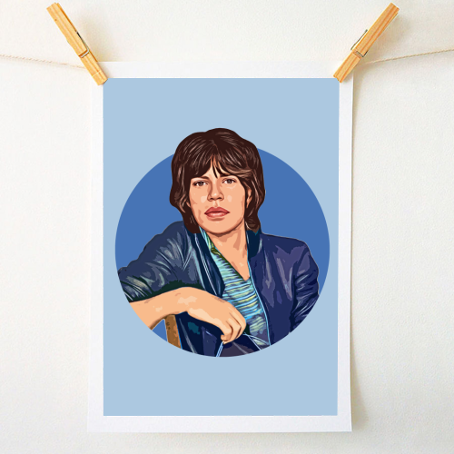 Young Mick - A1 - A4 art print by DOLLY WOLFE