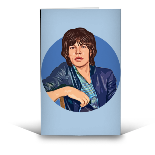 Young Mick - funny greeting card by DOLLY WOLFE