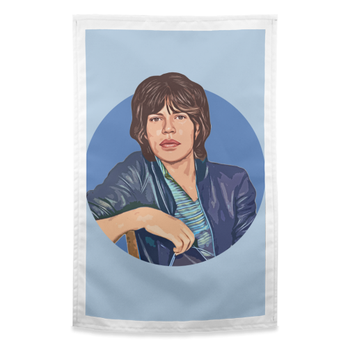 Young Mick - funny tea towel by DOLLY WOLFE