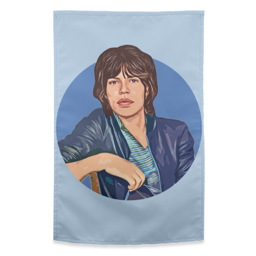 Young Mick - funny tea towel by DOLLY WOLFE