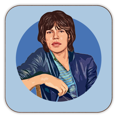 Young Mick - personalised beer coaster by DOLLY WOLFE