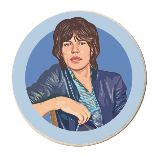 Young Mick - personalised beer coaster by DOLLY WOLFE