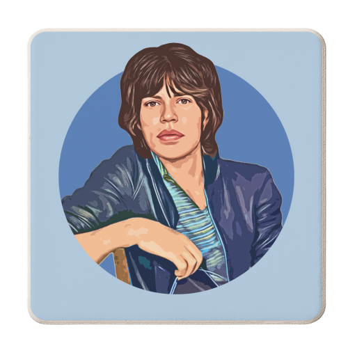 Young Mick - personalised beer coaster by DOLLY WOLFE