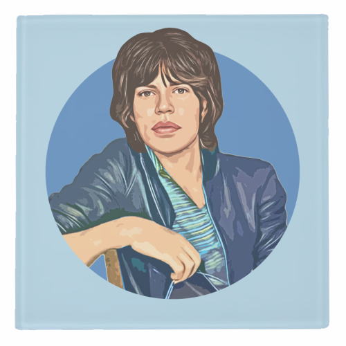 Young Mick - personalised beer coaster by DOLLY WOLFE