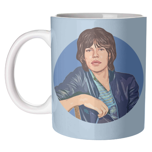 Young Mick - unique mug by DOLLY WOLFE