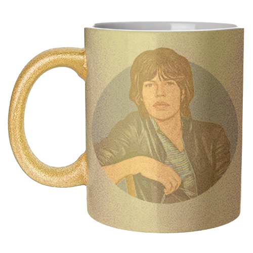 Young Mick - unique mug by DOLLY WOLFE