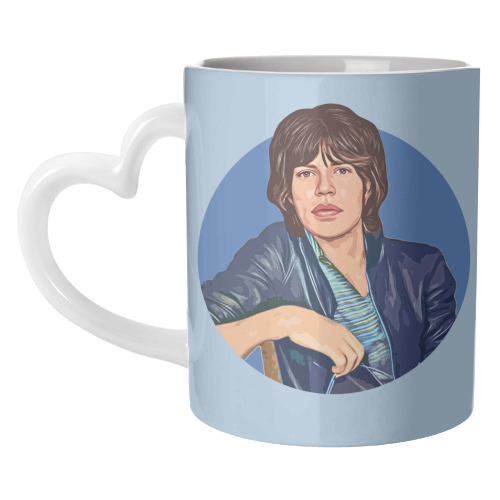 Young Mick - unique mug by DOLLY WOLFE