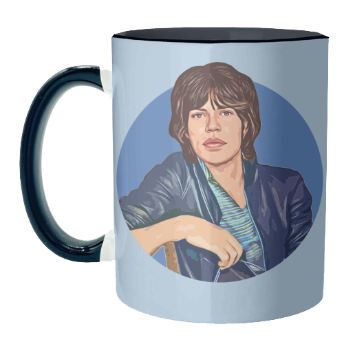 Young Mick - unique mug by DOLLY WOLFE