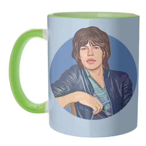 Young Mick - unique mug by DOLLY WOLFE