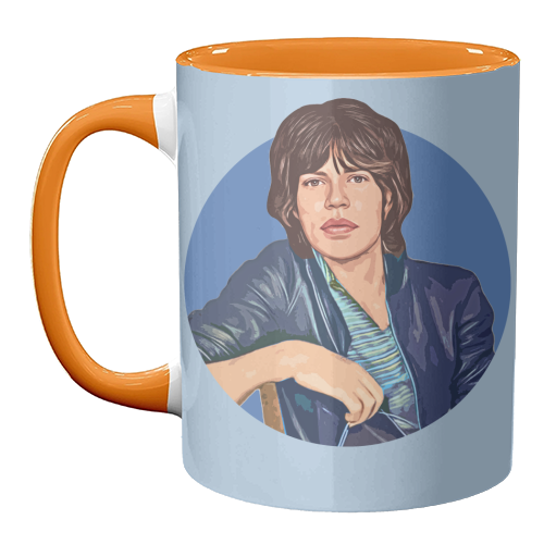 Young Mick - unique mug by DOLLY WOLFE