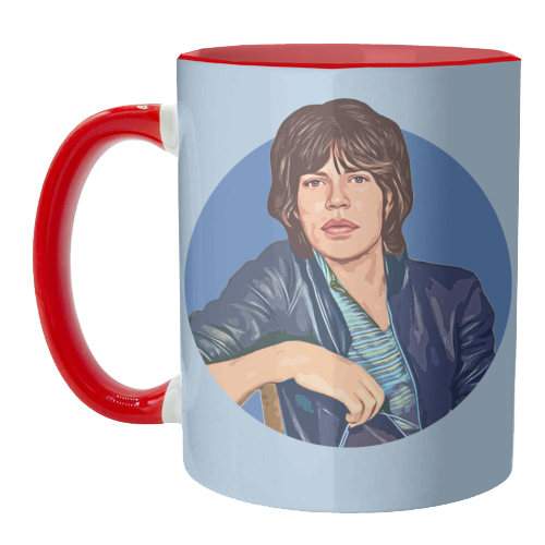 Young Mick - unique mug by DOLLY WOLFE