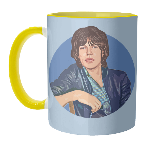 Young Mick - unique mug by DOLLY WOLFE