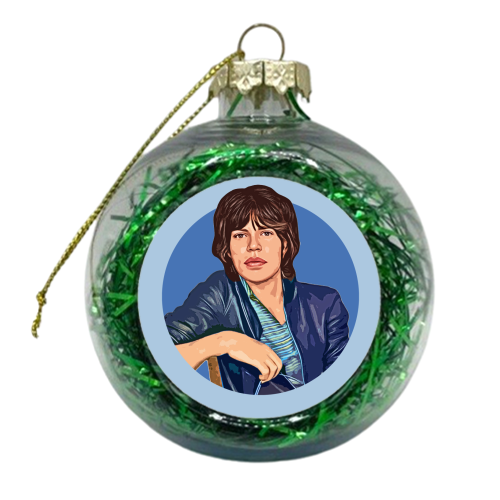 Young Mick - xmas bauble by DOLLY WOLFE