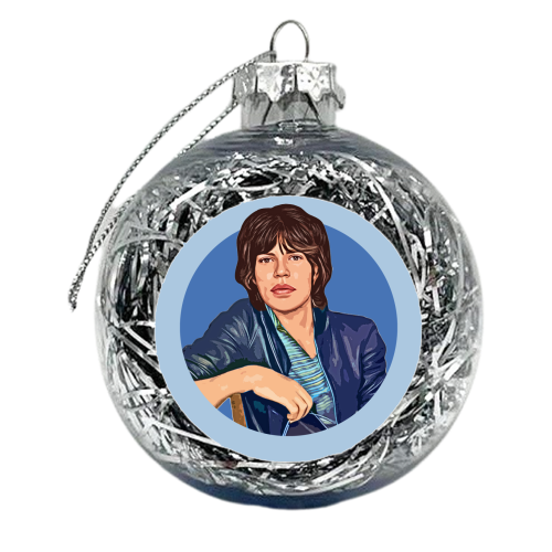 Young Mick - xmas bauble by DOLLY WOLFE