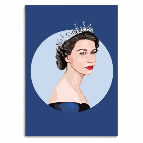 Young Queen Elizabeth II - personalised A4, A5, A6 notebook by DOLLY WOLFE
