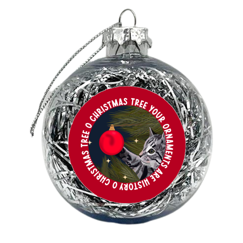 Your Ornaments are History - xmas bauble by Pink and Pip
