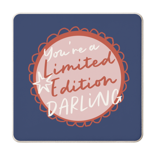 You're a limited edition darling - personalised beer coaster by Giddy Kipper