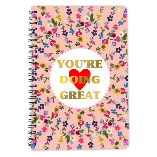 YOU'RE DOING GREAT - personalised A4, A5, A6 notebook by PEARL & CLOVER