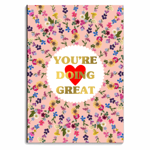 YOU'RE DOING GREAT - personalised A4, A5, A6 notebook by PEARL & CLOVER