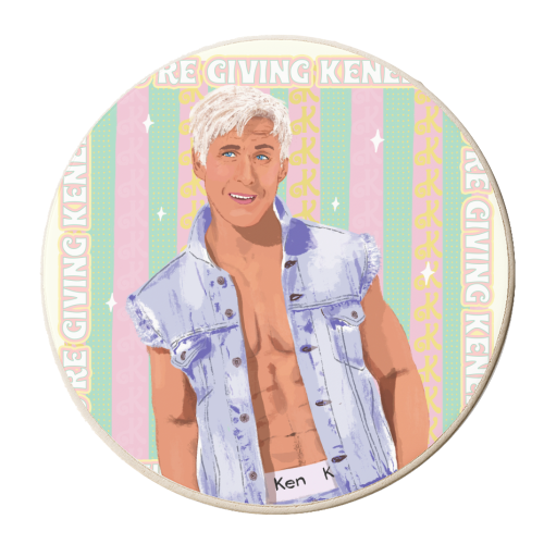 You're Giving Kenergy! - personalised beer coaster by Niomi Fogden