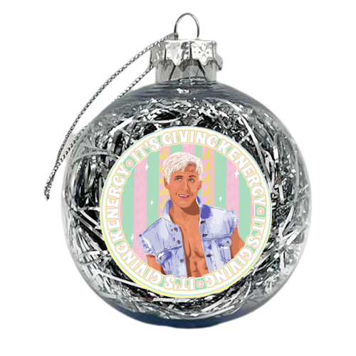 You're Giving Kenergy! - xmas bauble by Niomi Fogden