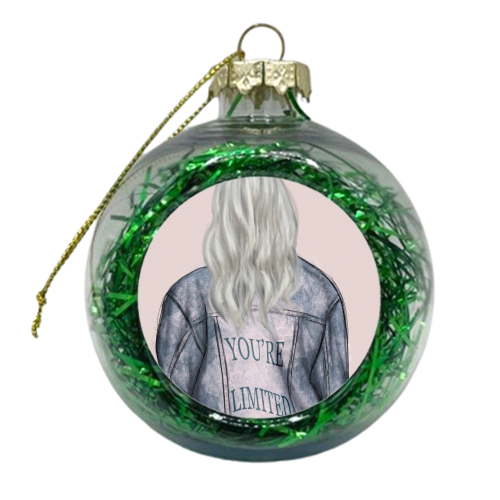 You're Limited Edition - xmas bauble by Ellie Mackinnon