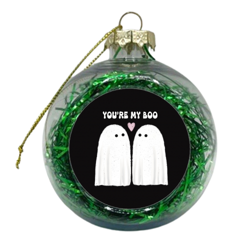 You're my BOO - xmas bauble by Giddy Kipper