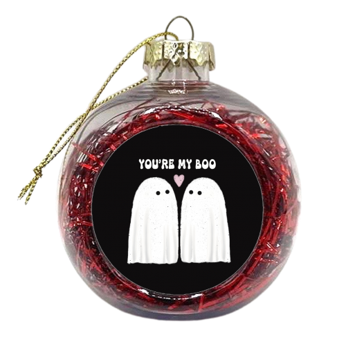 You're my BOO - xmas bauble by Giddy Kipper