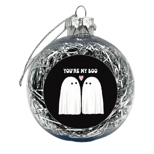 You're my BOO - xmas bauble by Giddy Kipper