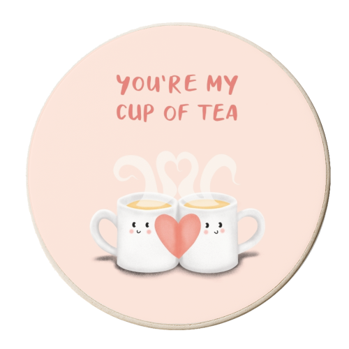 You're My Cup Of Tea - personalised beer coaster by Sydney Jo Designs