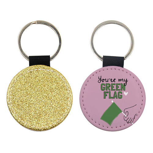 You're my green flag - keyring by Giddy Kipper