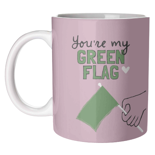 You're my green flag - unique mug by Giddy Kipper