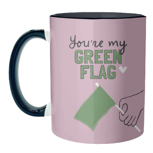You're my green flag - unique mug by Giddy Kipper