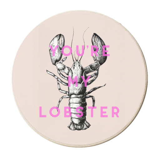 You're My Lobster - personalised beer coaster by The 13 Prints