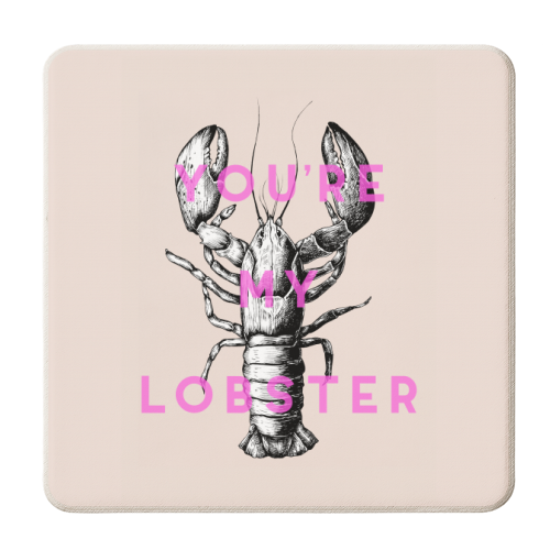 You're My Lobster - personalised beer coaster by The 13 Prints