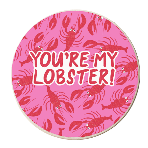 You're My Lobster - personalised beer coaster by The Boy and the Bear
