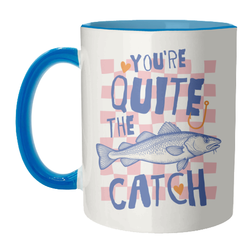 You're Quite The Catch - unique mug by Claire Atwood