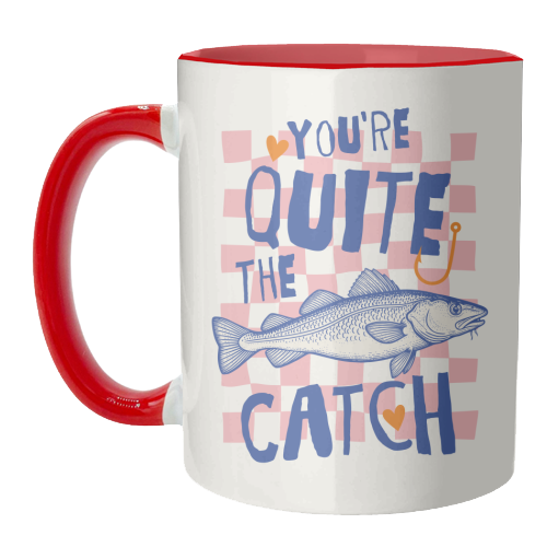 You're Quite The Catch - unique mug by Claire Atwood