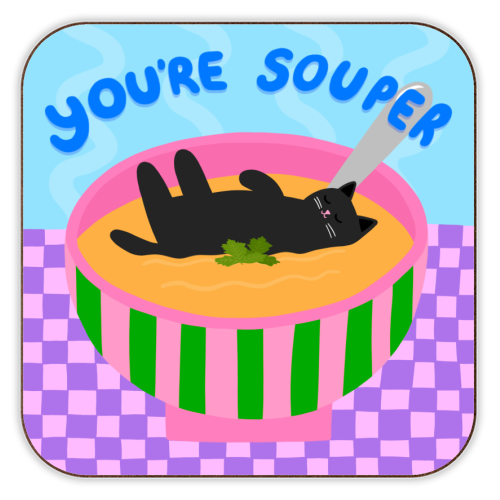 You're Souper - personalised beer coaster by The Paper Tail