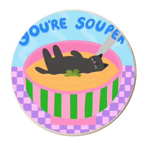 You're Souper - personalised beer coaster by The Paper Tail