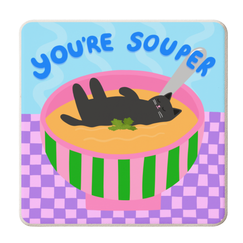 You're Souper - personalised beer coaster by The Paper Tail