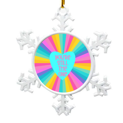 You're still the one - snowflake decoration by Cheryl Boland