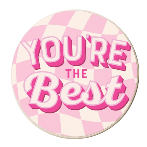 YOU'RE THE BEST - personalised beer coaster by Lilly Rose