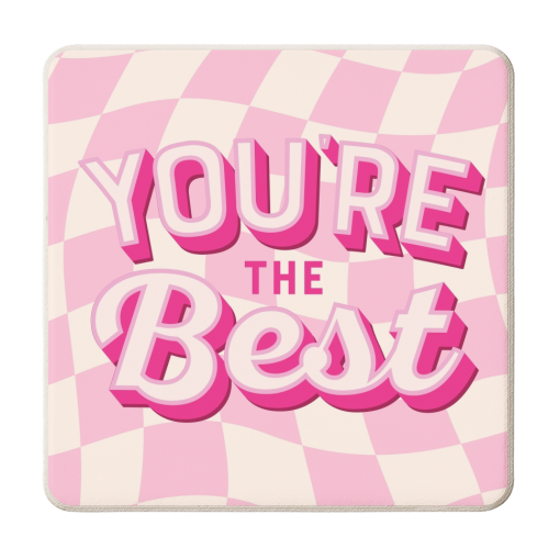 YOU'RE THE BEST - personalised beer coaster by Lilly Rose