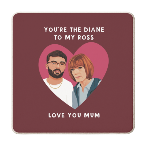 You're the Diane to my Ross Traitors Gift - personalised beer coaster by Giddy Kipper
