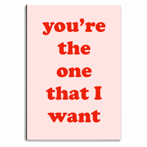 You're the one that I want - personalised A4, A5, A6 notebook by Adam Regester